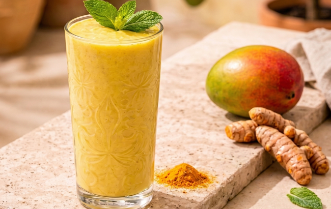 Batido de mango con Golden Milk