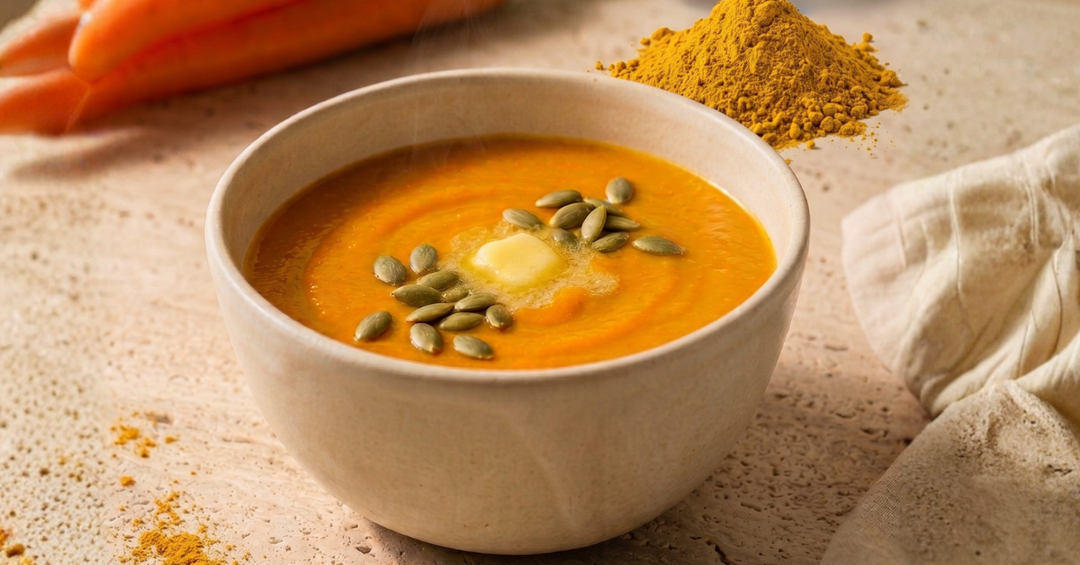 Crema de zanahoria con Golden Milk