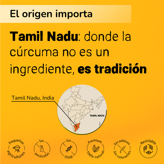 Cúrcuma de Tamil Nadu, India