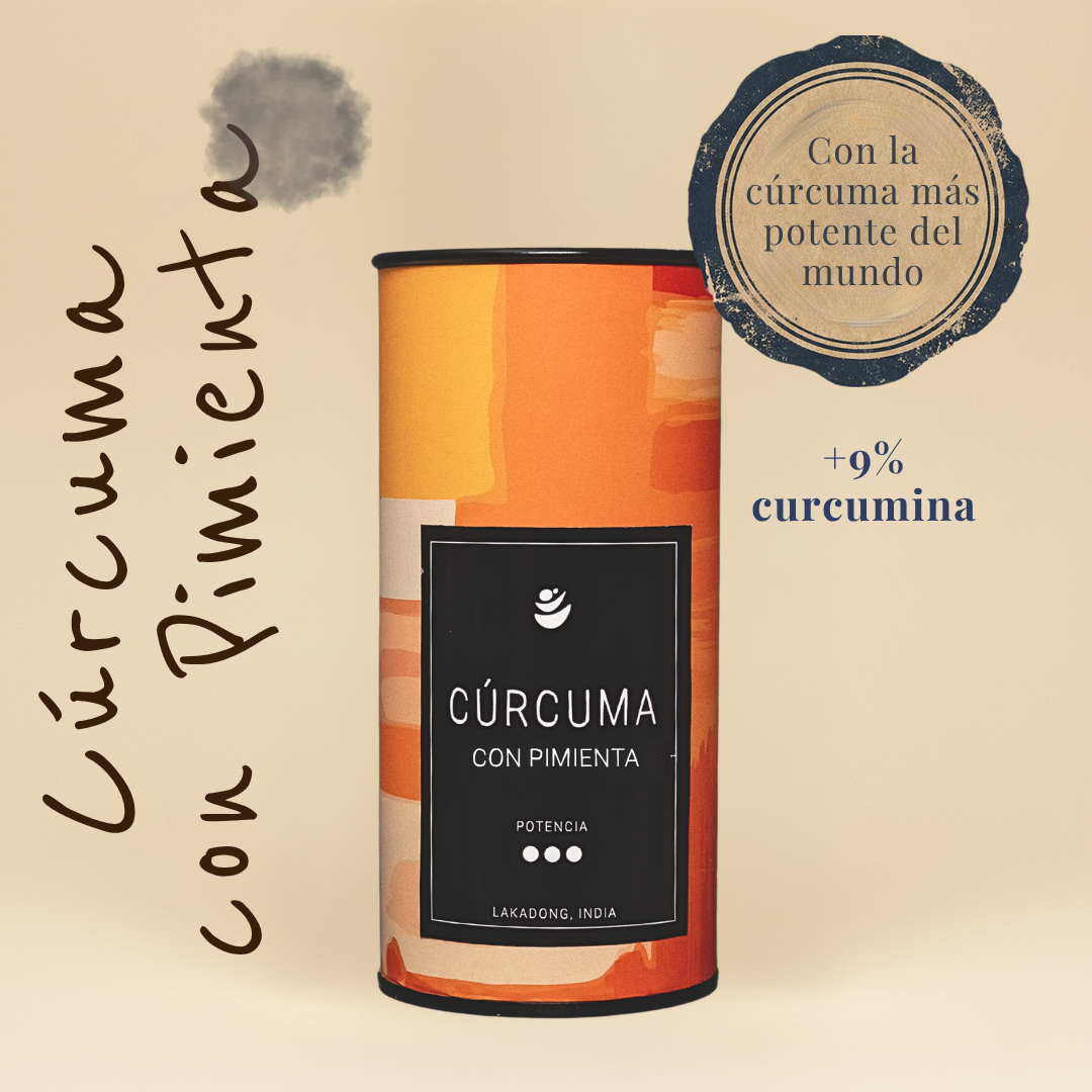 Cúrcuma Extra Fuerte con Pimienta Negra | Potencia 3 (+9%) | 80gr