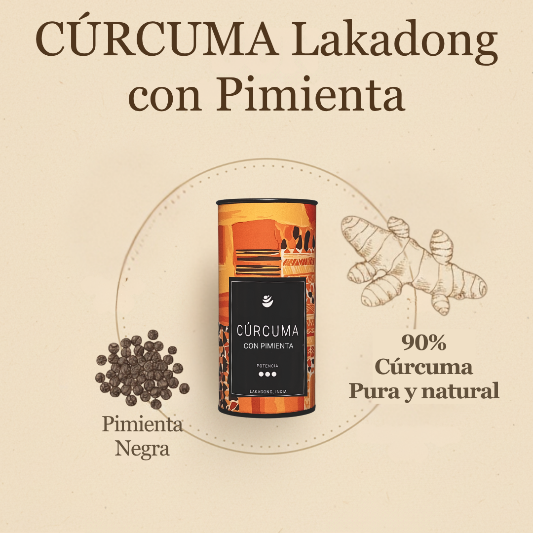Cúrcuma Extra Fuerte con Pimienta Negra | Potencia 3 (+9%) | 80gr