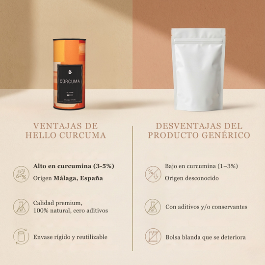 Cúrcuma Local | Potencia 1 (3-5%) | Málaga | 80gr