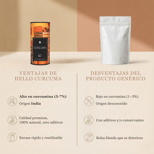 Cúrcuma Fuerte | Potencia 2 (5-7%) | India | 100gr