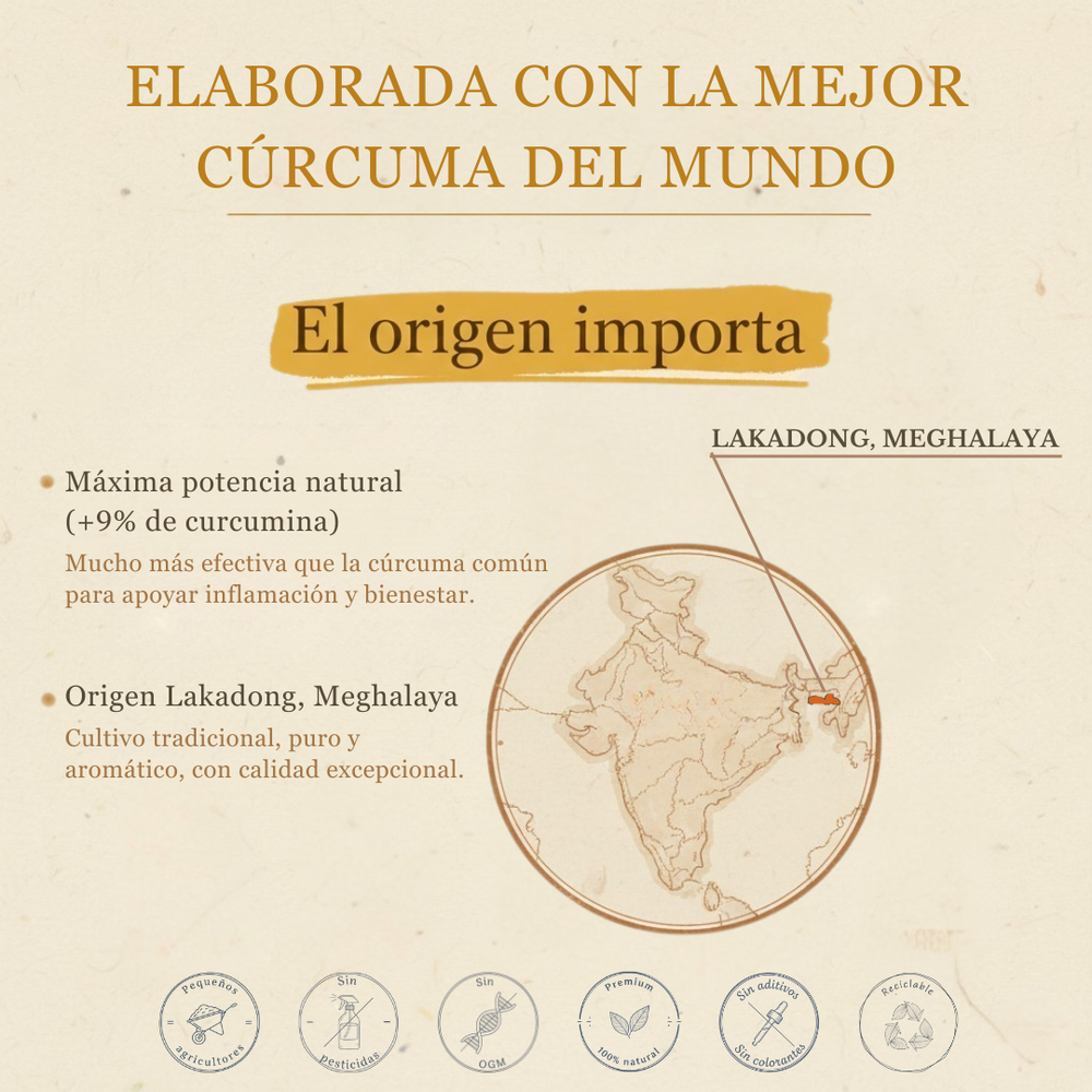 Cúrcuma Extra Fuerte | Potencia 3 (+9%) | 80gr