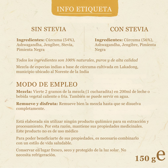 Moon Golden Milk EXPERT. 150gr (75 porciones)