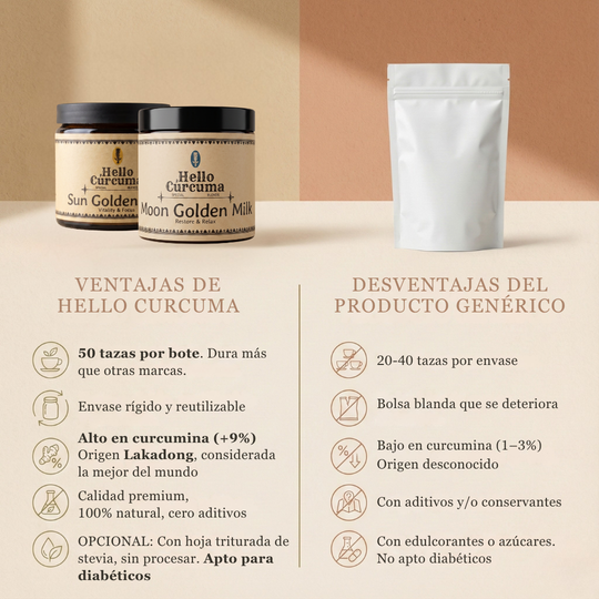 Pack Golden Milk Premium. 2 x 100gr (100 porciones)